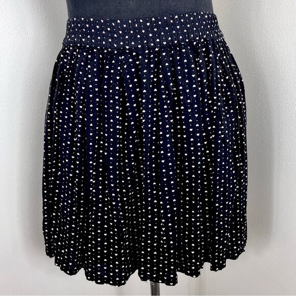 lorimer Dresses & Skirts - Lorimer Heart Print Mini Skirt Black Polka Dot Smock
